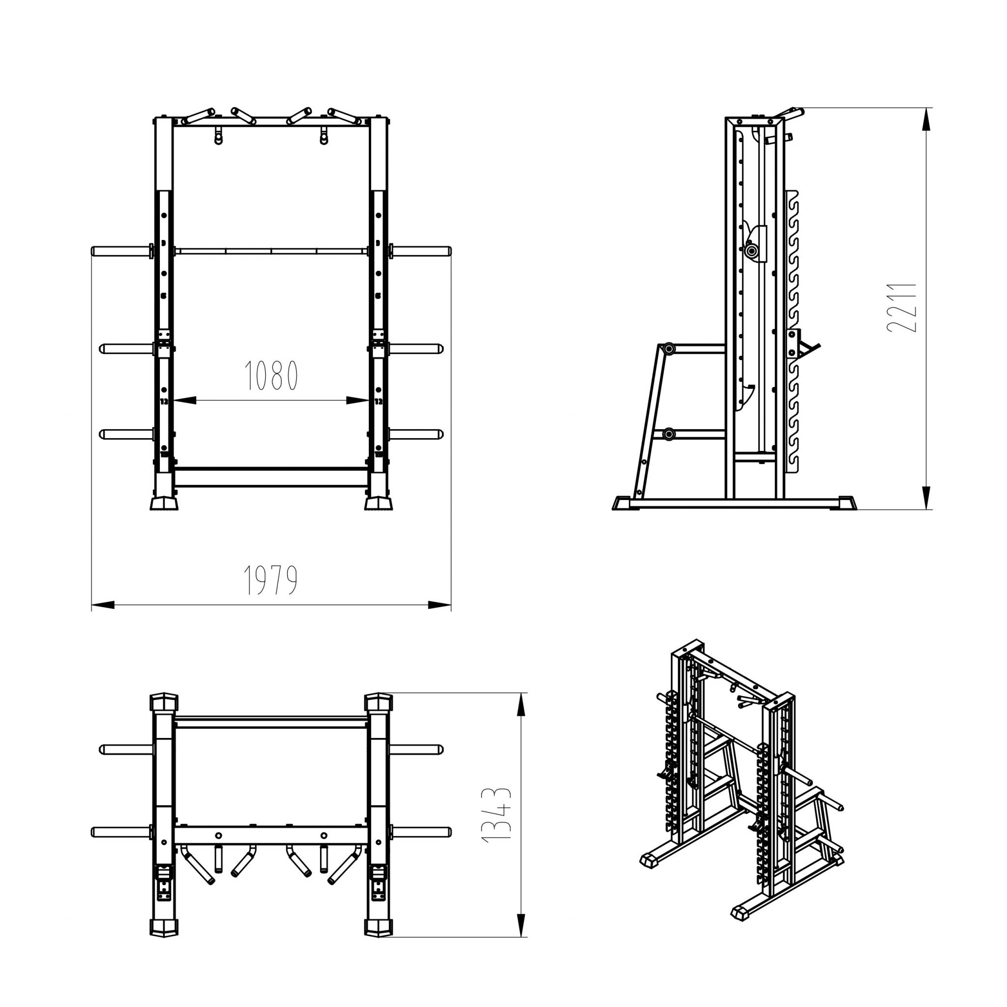 Primal Strength Monster Series Smith Machine