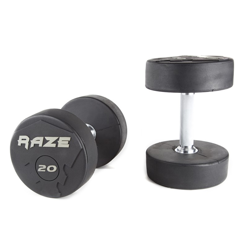 Raze Premium Rubber Dumbbell Set 2.5kg - 25kg