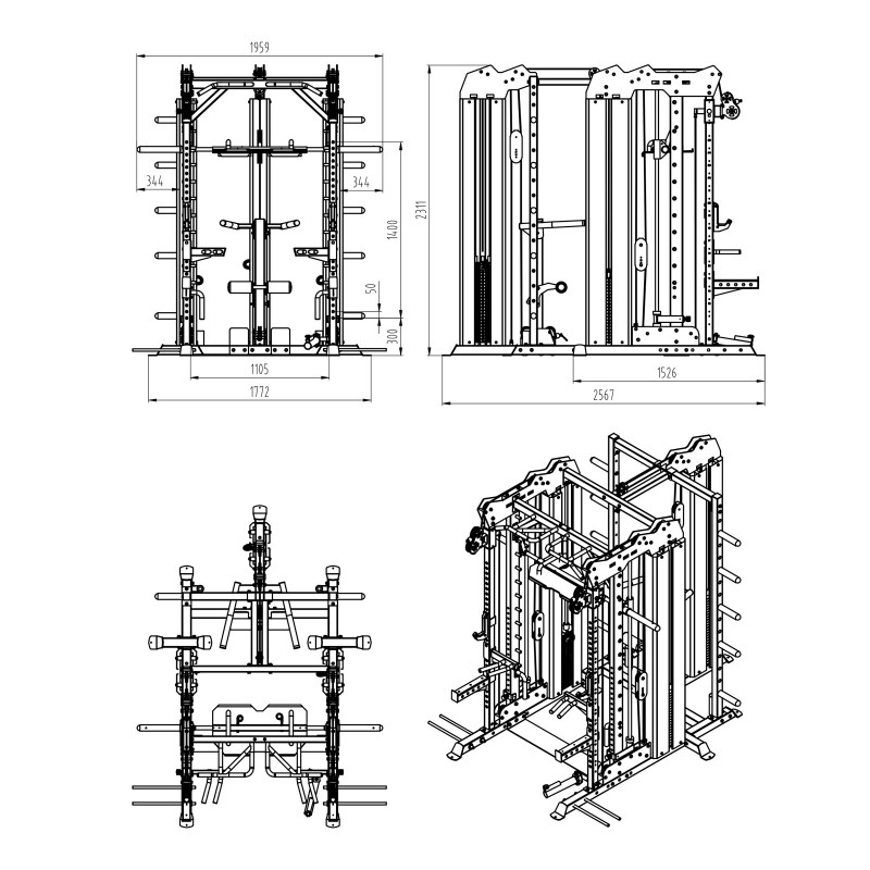 Primal Strength Commercial Monster Rack System